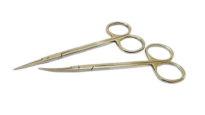 Fine Iris scissors meant for precise surgical cutting