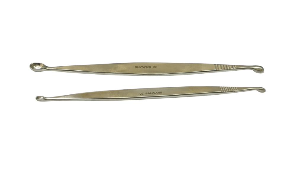 Bone curette used in orthopedic and dental procedures
