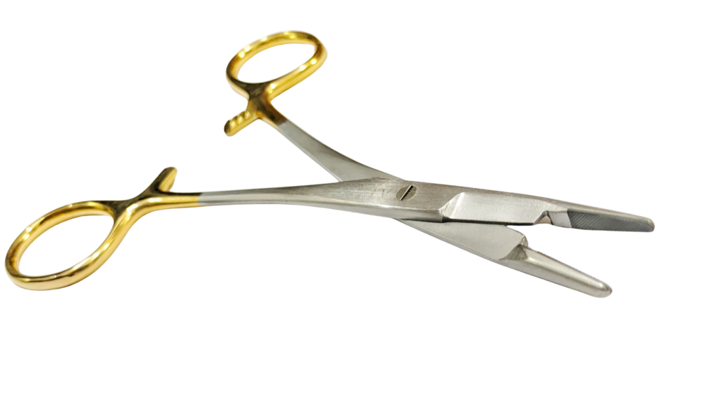 olsen hegar needle holder with scissors