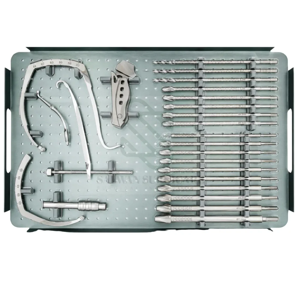 acl pcl instrument set for reconstructive surgery