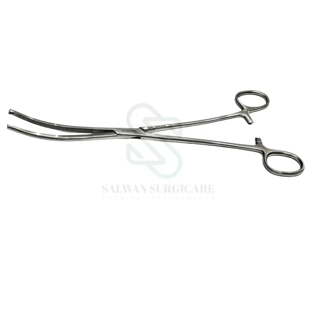 kocher forceps in a hernia instrument set