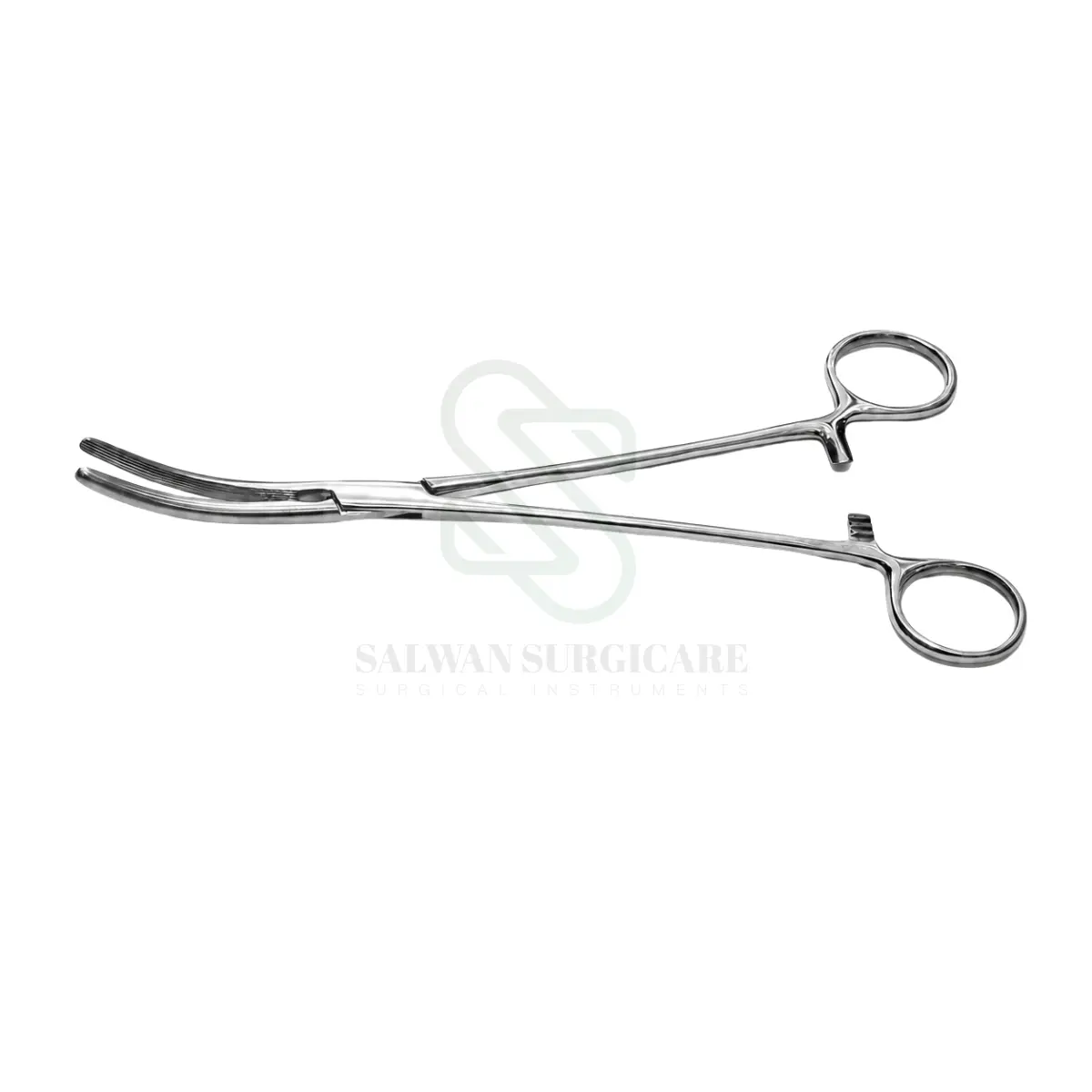 Gwilliam Hysterectomy Forceps with serrated jaws and ring handles