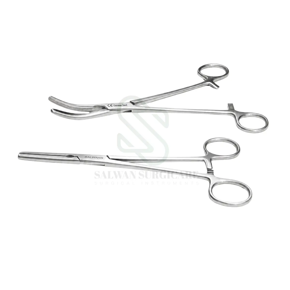 Heaney Hysterectomy Forceps with curved serrated jaws