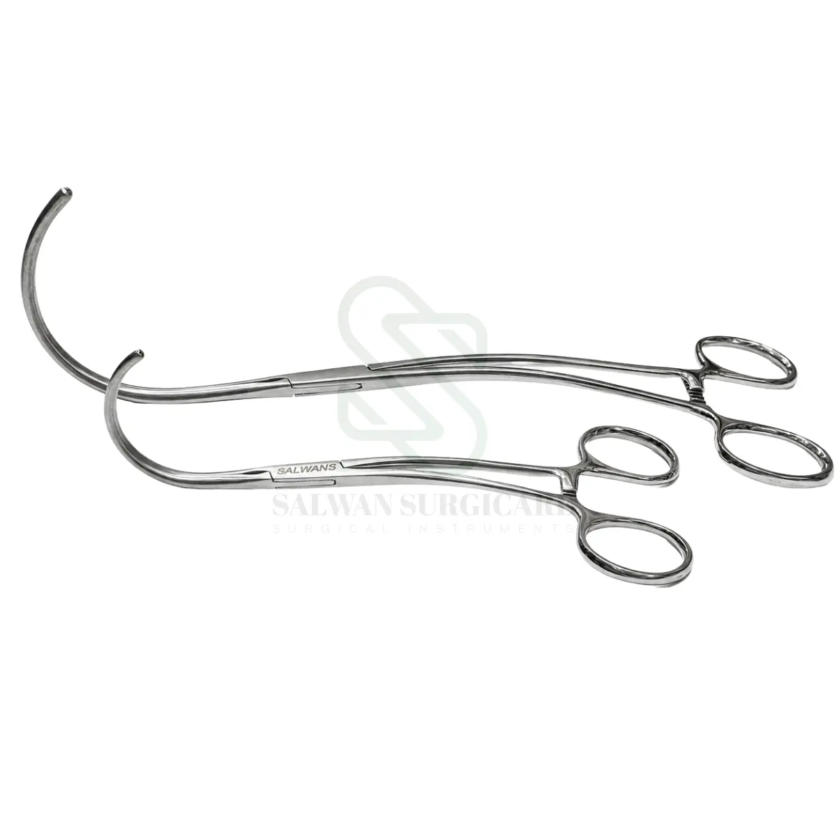 Cooley Vascular Clamp with angled atraumatic jaws