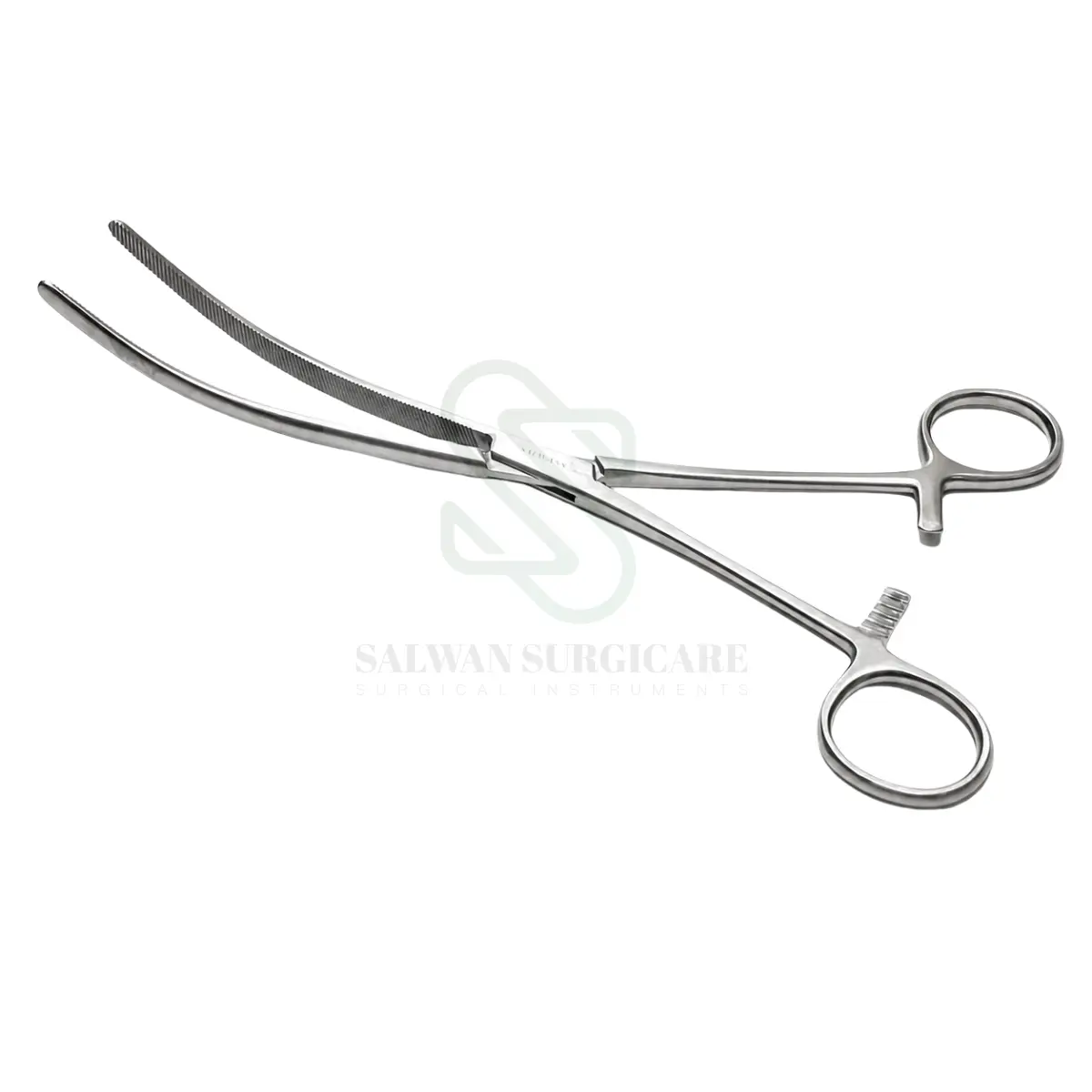 Guyon Kidney Pedicle Clamp with curved serrated jaws