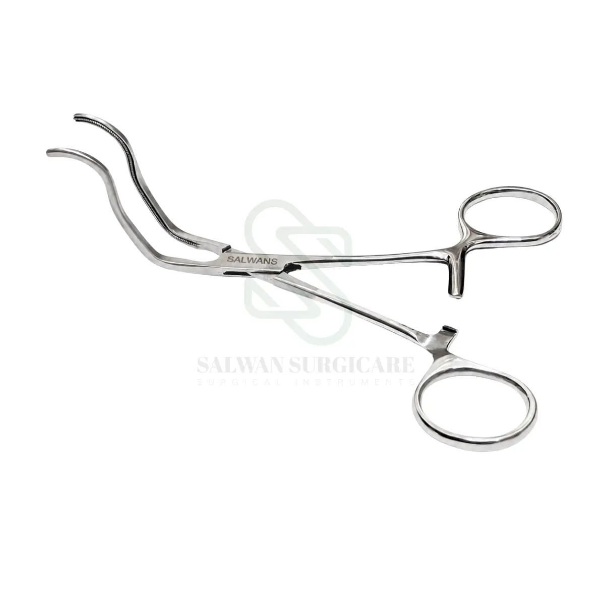 Kitzmiller Clamp with angled atraumatic jaws for vascular surgery