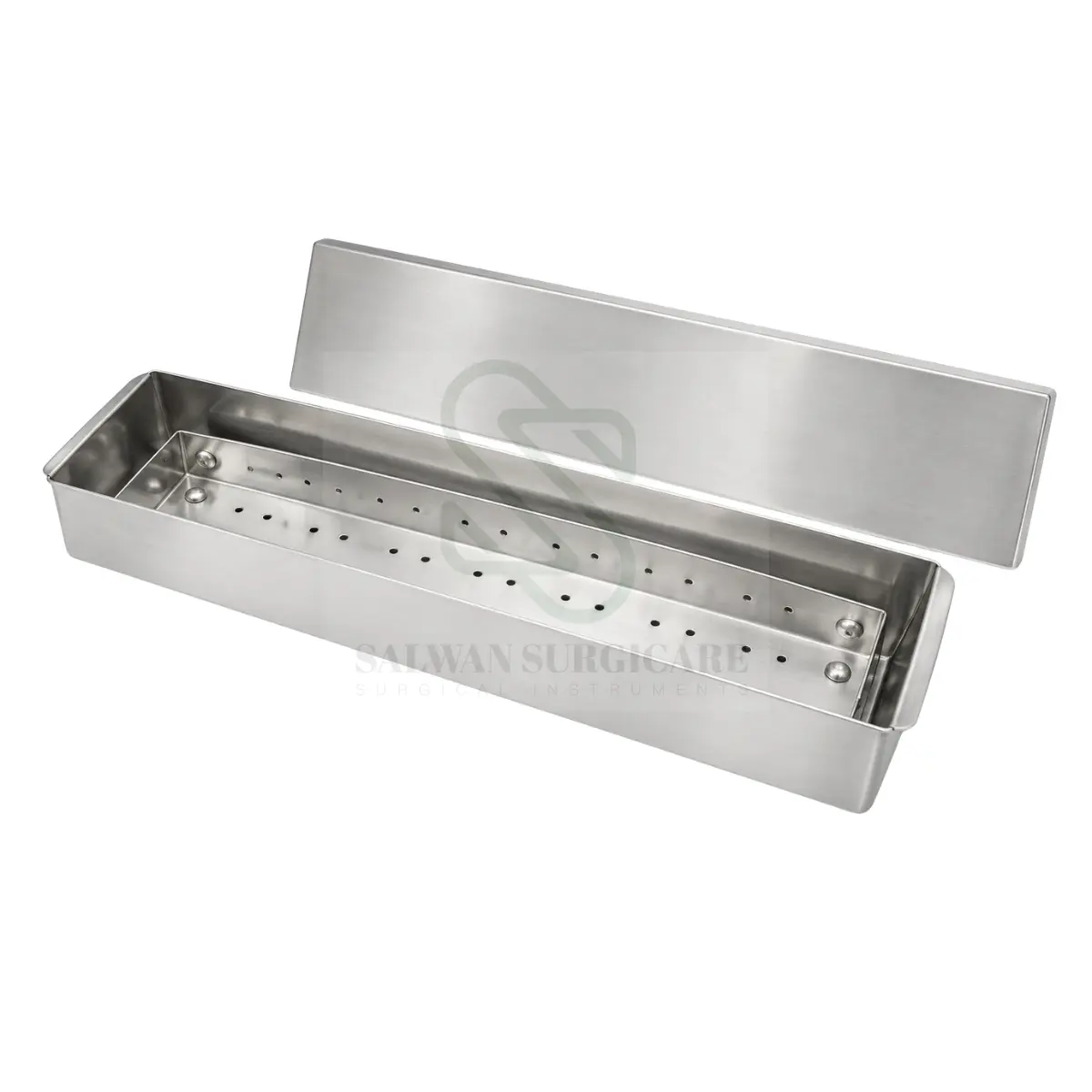 Cidex Tray for surgical instrument soaking and high-level disinfection