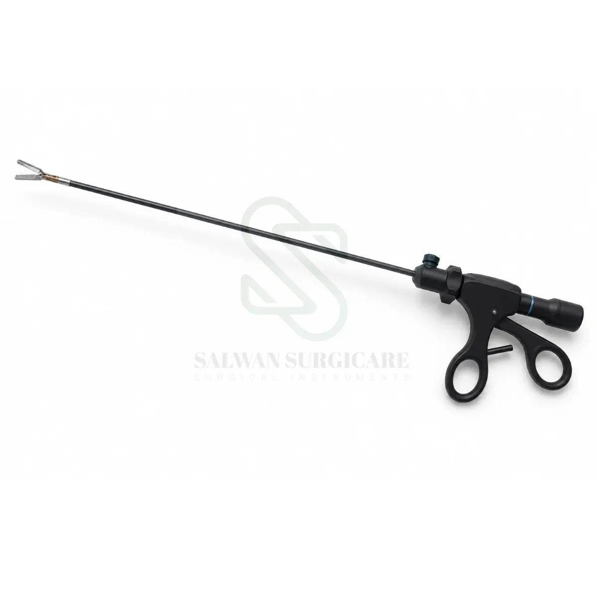 Laparoscopic Plain Grasper with long shaft and grasping jaws for tissue handling during minimally invasive surgery