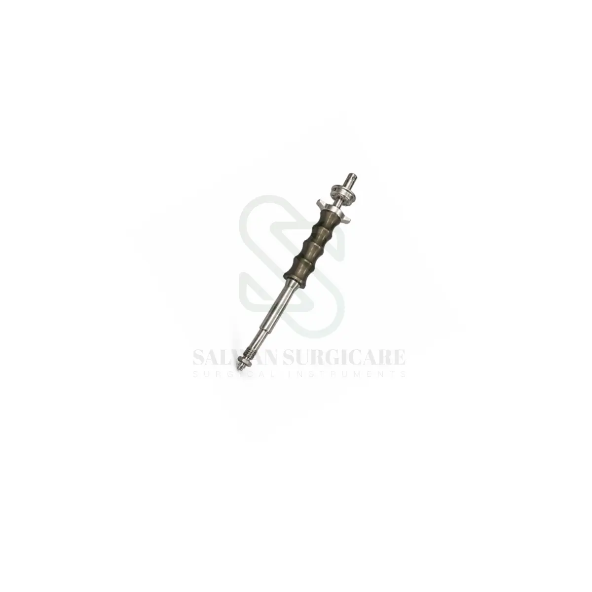 Poly Axial Screw Driver with elongated shaft and screw-engaging tip for polyaxial pedicle screw insertion during spinal fixation surgery