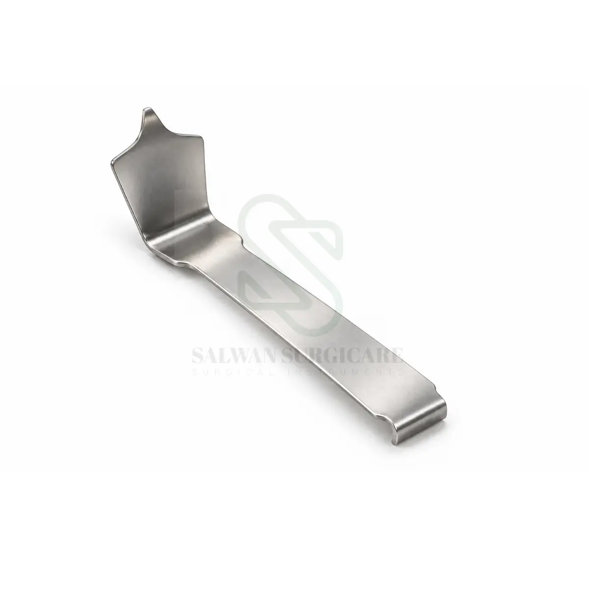 Taylor Spinal Retractor with angled blade and sturdy handle for muscle and soft tissue retraction during spinal surgery